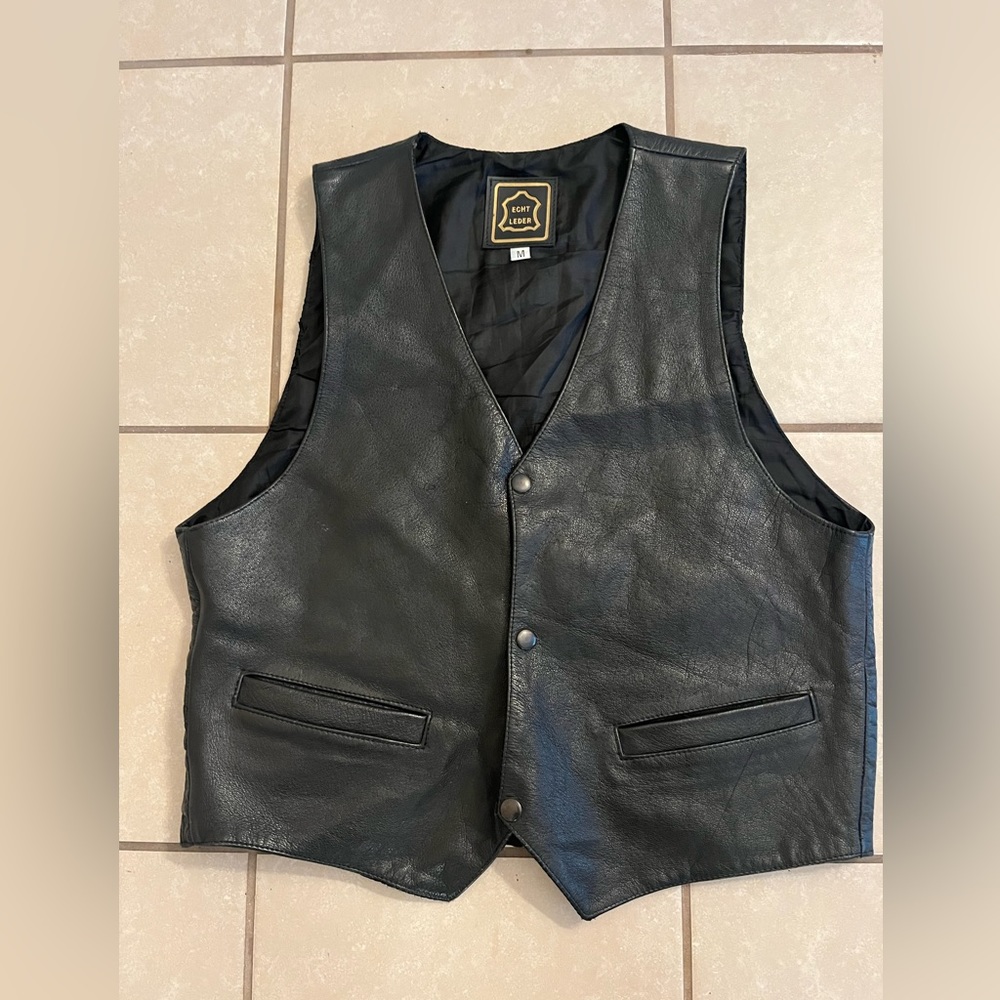 Vintage Genuine Leather Vest